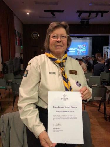 Sue accepting the award