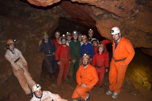 Broadstone Scouts Caving in the Cotswolds